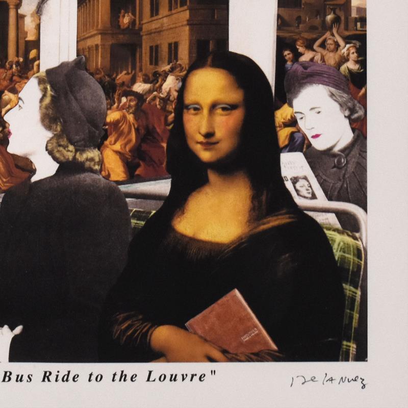« Bus Ride to the Louvre » AP édition limitée - Print de Nelson De La Nuez