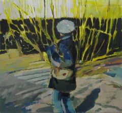 NELSON DIPLEXITO: 'WALKING IN THE DJURGARDEN', 2015 Oil on canvas 49 x 58 cm