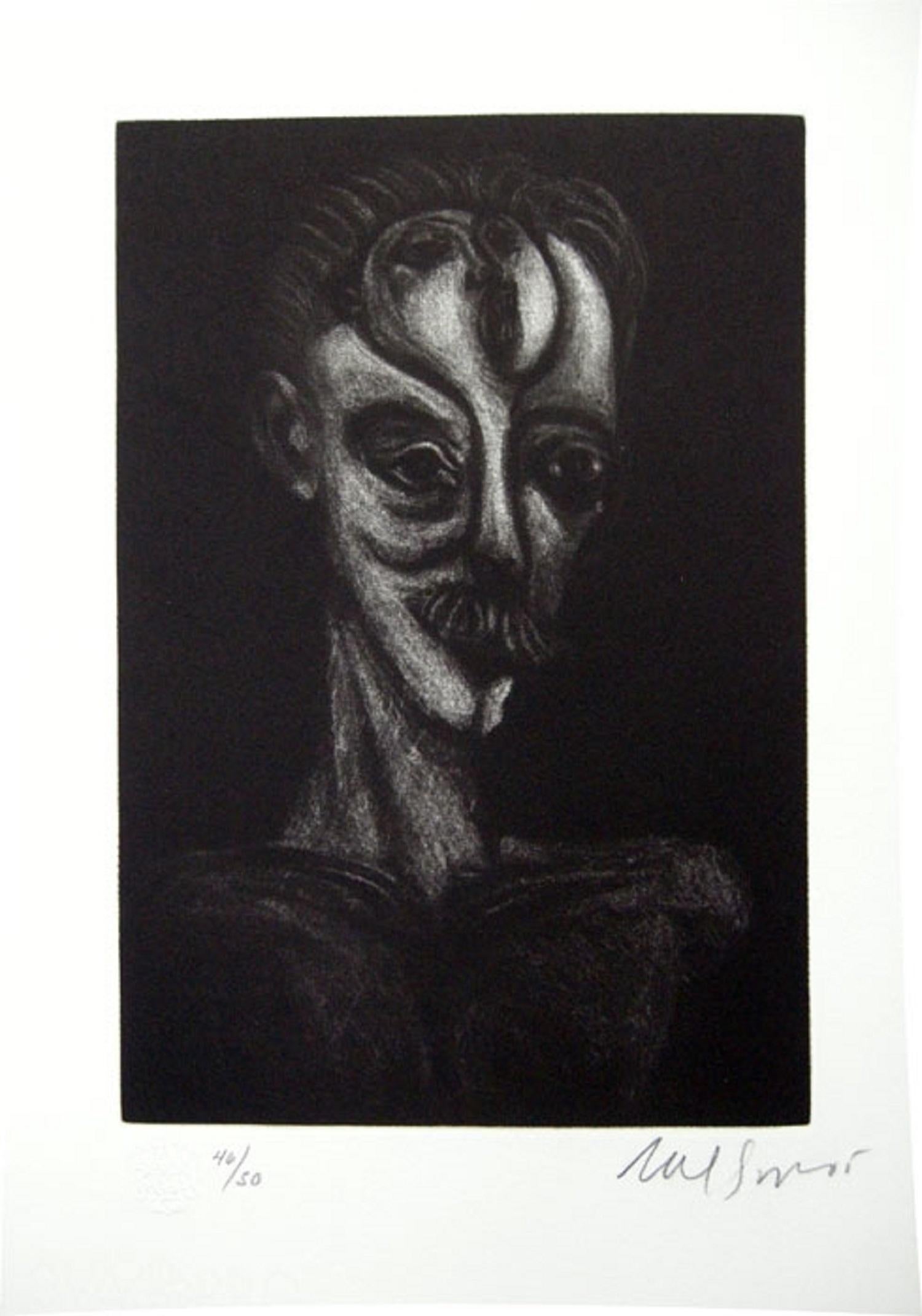 Nelson Dominguez, ¨Martí¨, 2005, Engraving, 14.6x14.6 in