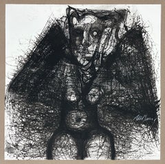 Nelson Dominguez, ¨Murciélago¨, 2005, Engraving, 19.7x19.7 in