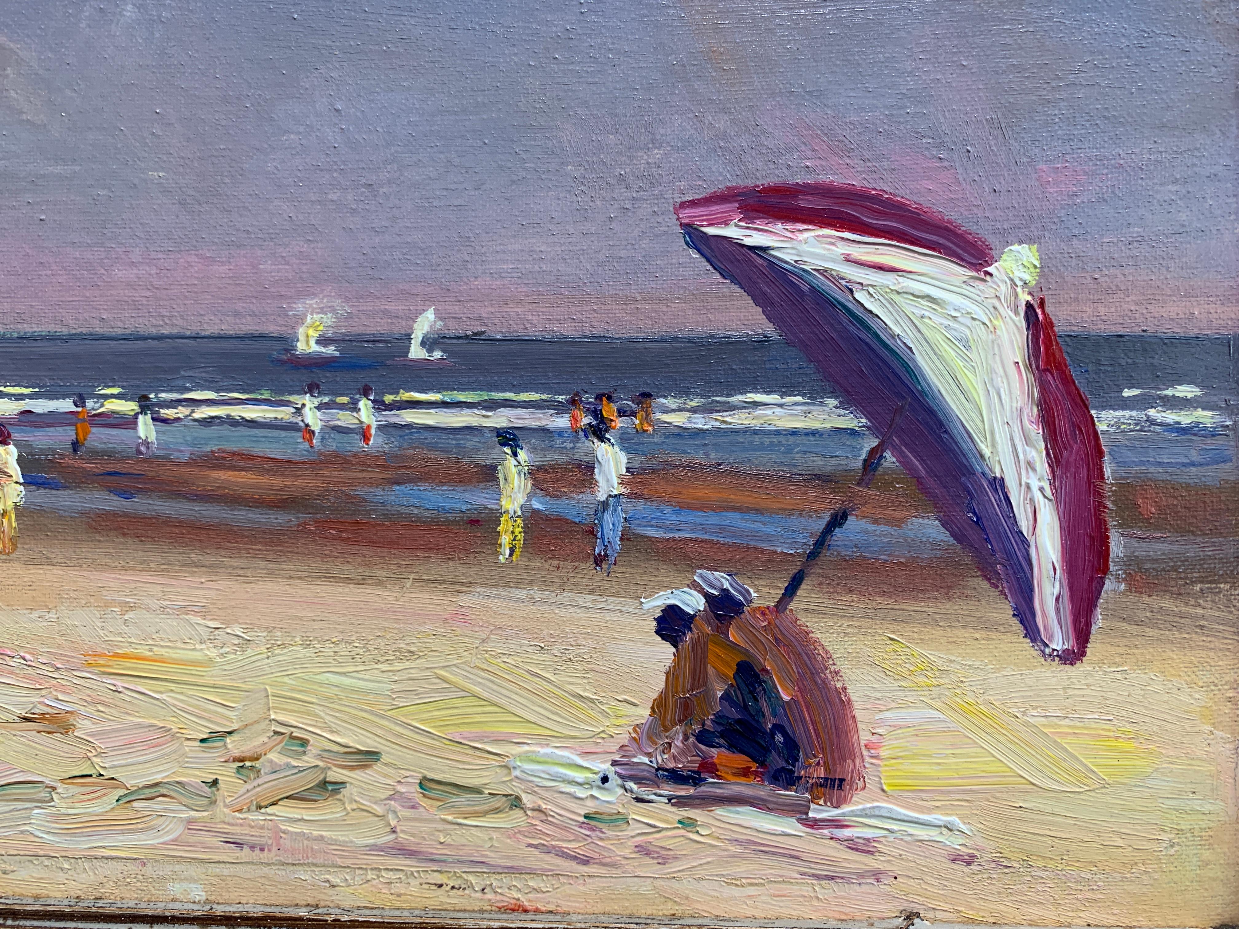 how to paint a beach scene
