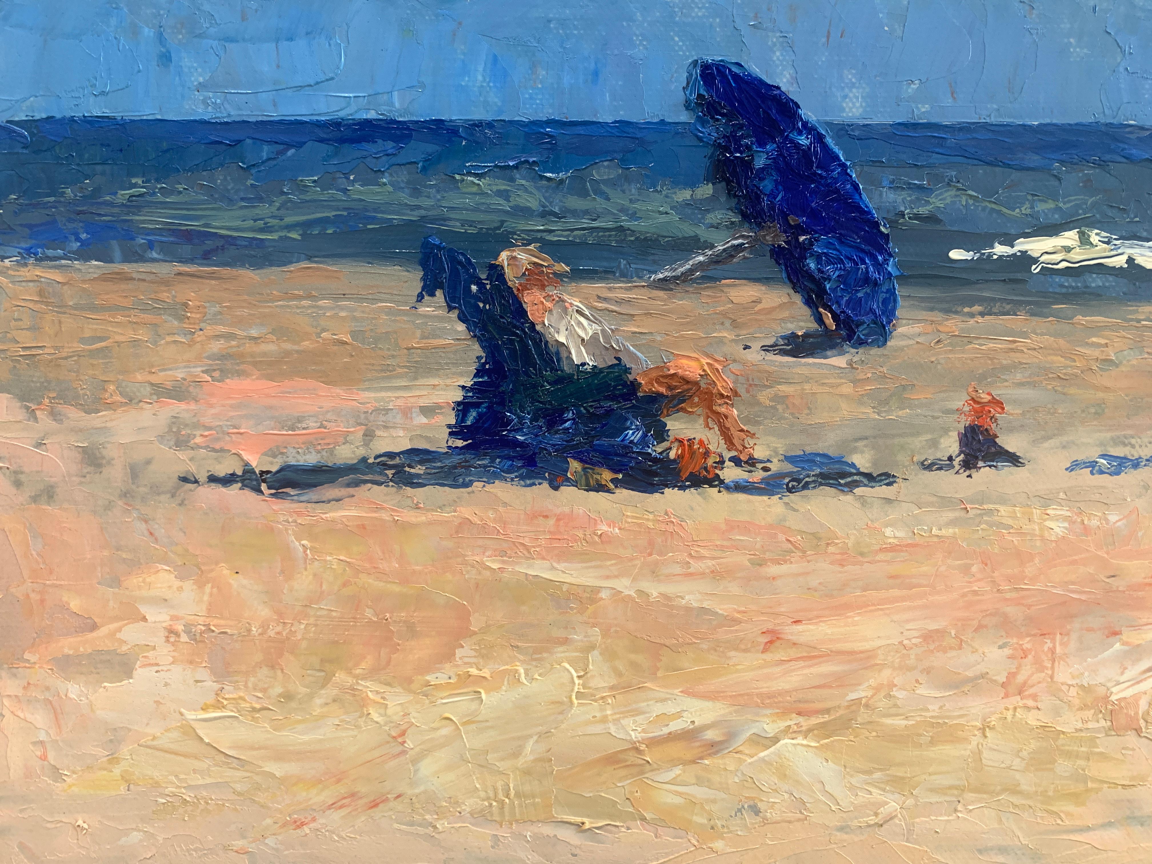 Coopers Beach I, 08.01.2020 - American Impressionist Painting by Nelson H. White