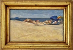 "Coopers Beach, Southampton L.I." 2004 American impressionist plein air painting