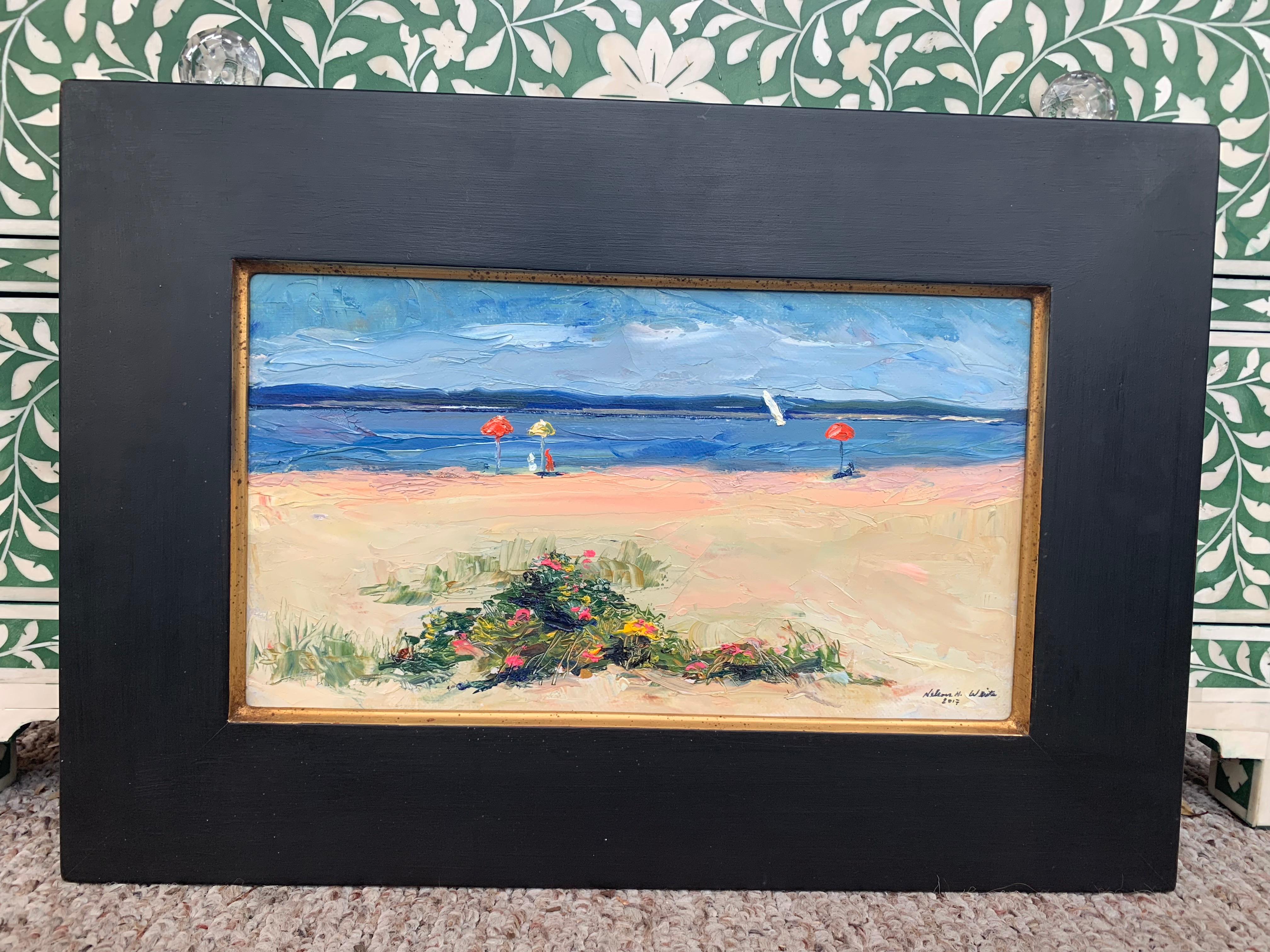 Long Beach, Sag Harbor, NY – Painting von Nelson H. White