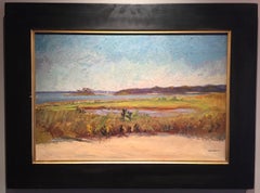 Landschaft „Mashomack Point“ Landschaft, Pleinair-Landschaft mit Sonnenuntergang