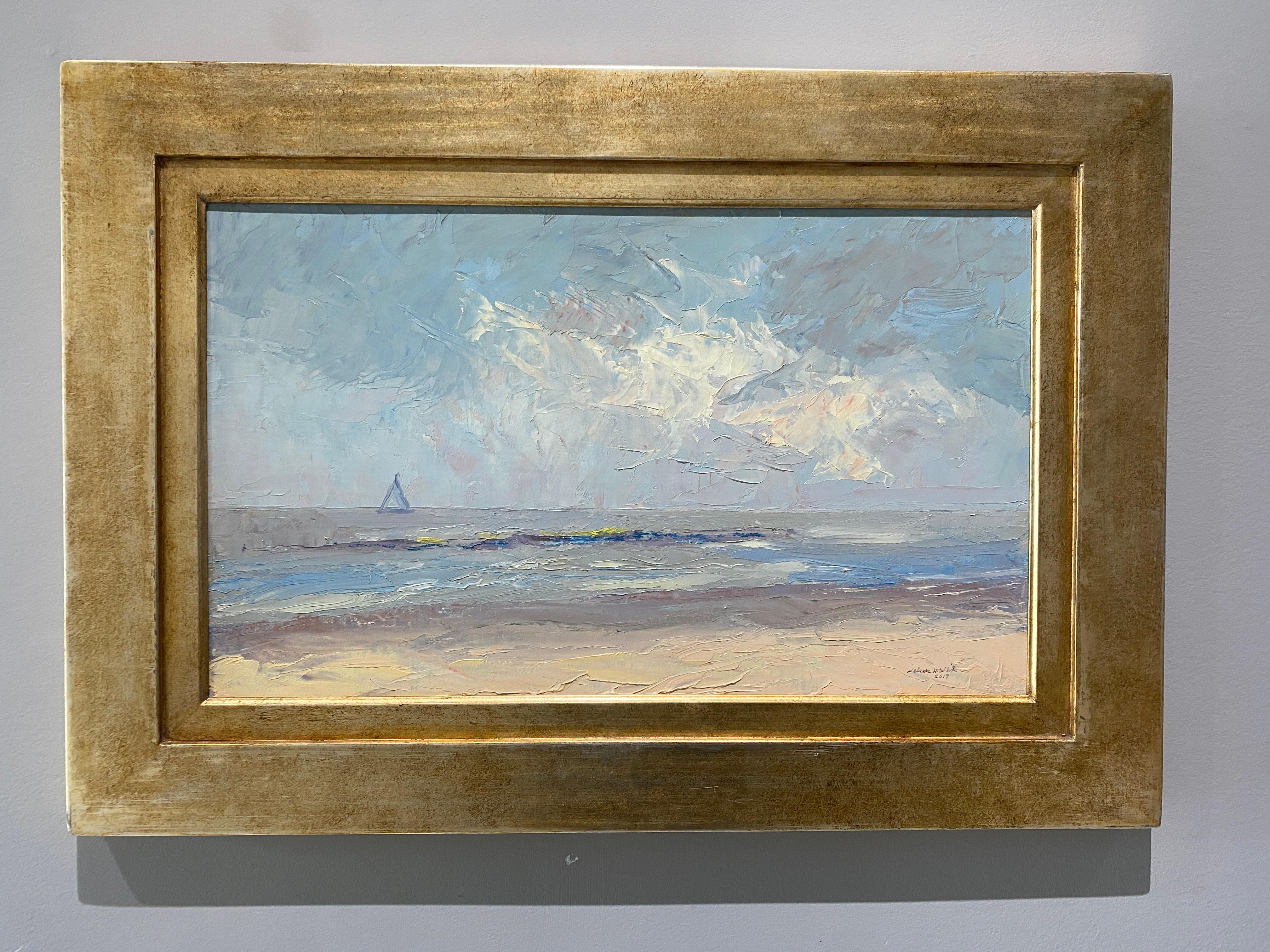 Meer und Himmel – Painting von Nelson H. White