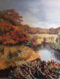 The Marsh, Waterford CT, Oil, Museum , Florence Academy, Free Shipping