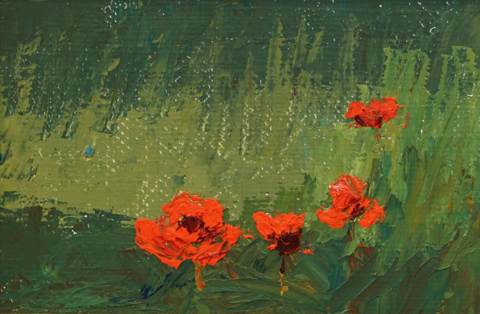 The Poppies  Individual Style   Italian Outdoor and Nature Impressionism Floral 1