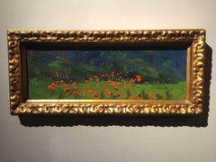 „The Poppy Field“ Landschaft, Impressionistisch, Blumenbilder