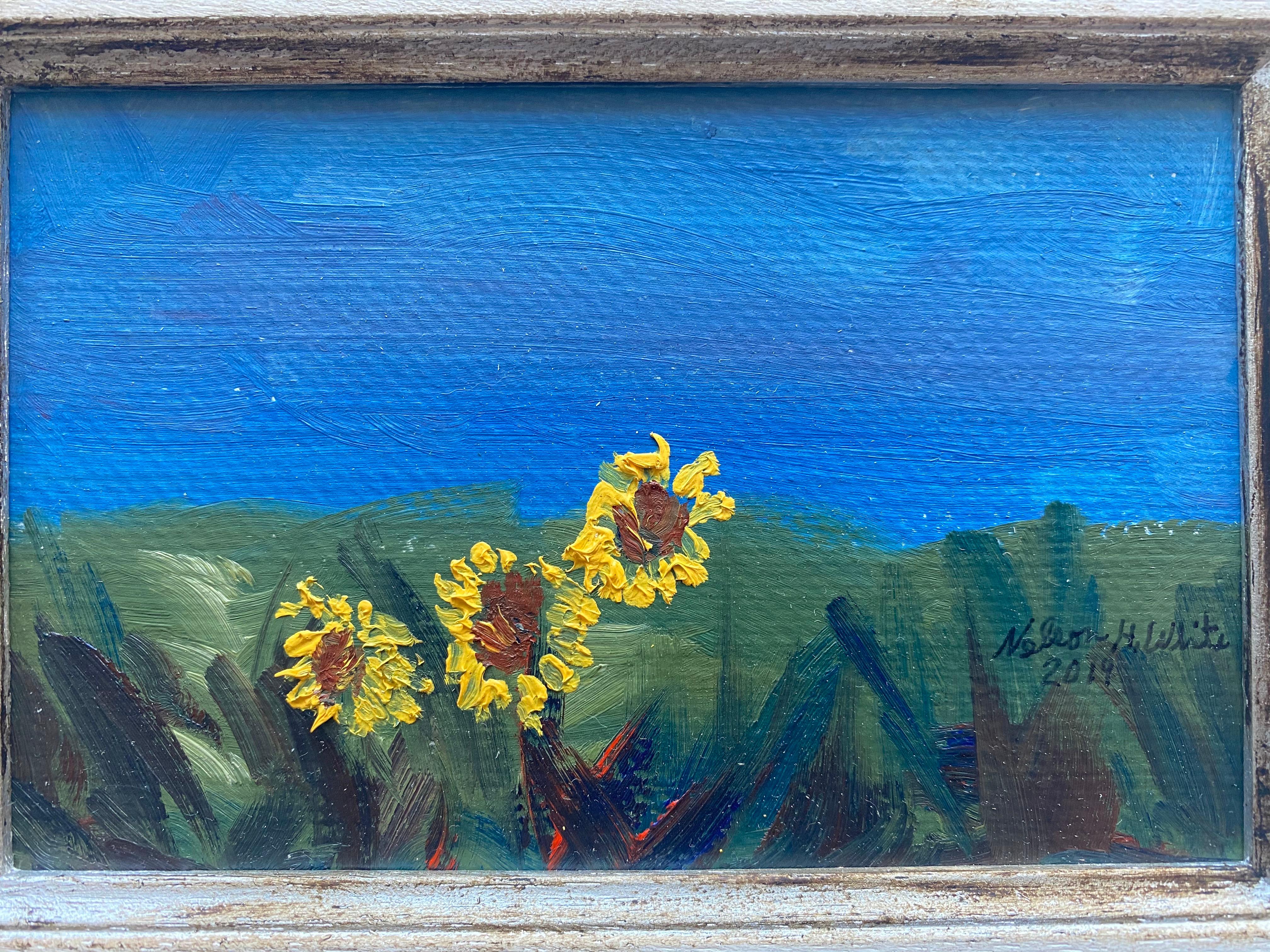 The Sunflowers 9.30.2019 - Painting by Nelson H. White