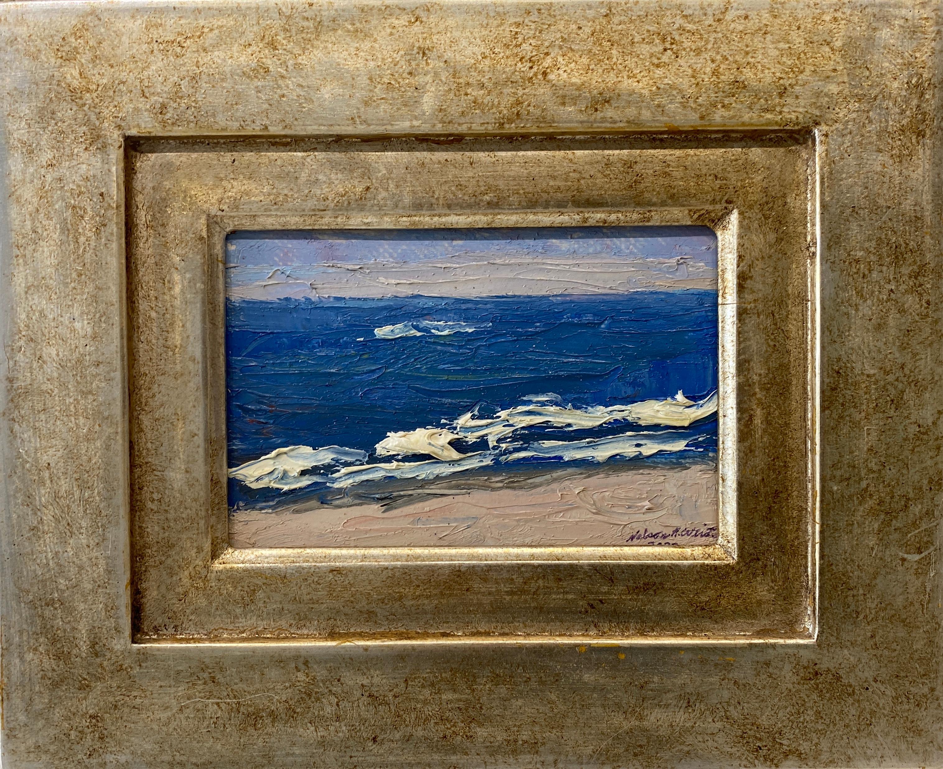 Nelson H. White Landscape Painting - The Waves (Coopers Beach) 09.12.2020