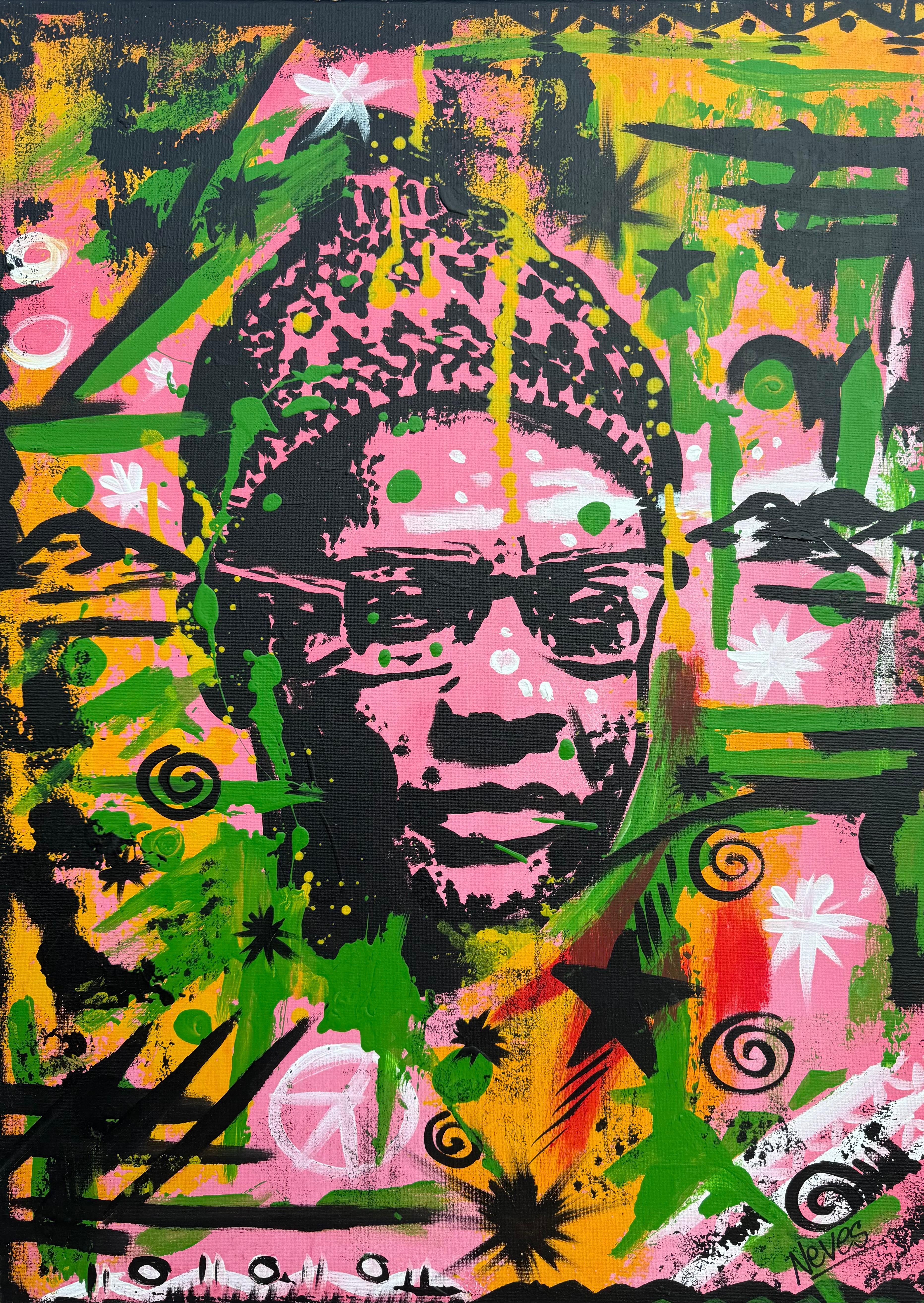 Peinture acrylique colorée 2024 de Nelson Neves