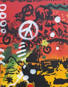 CABRAL Portrait Colorful Acrylic Painting 2024 by Nelson Neves