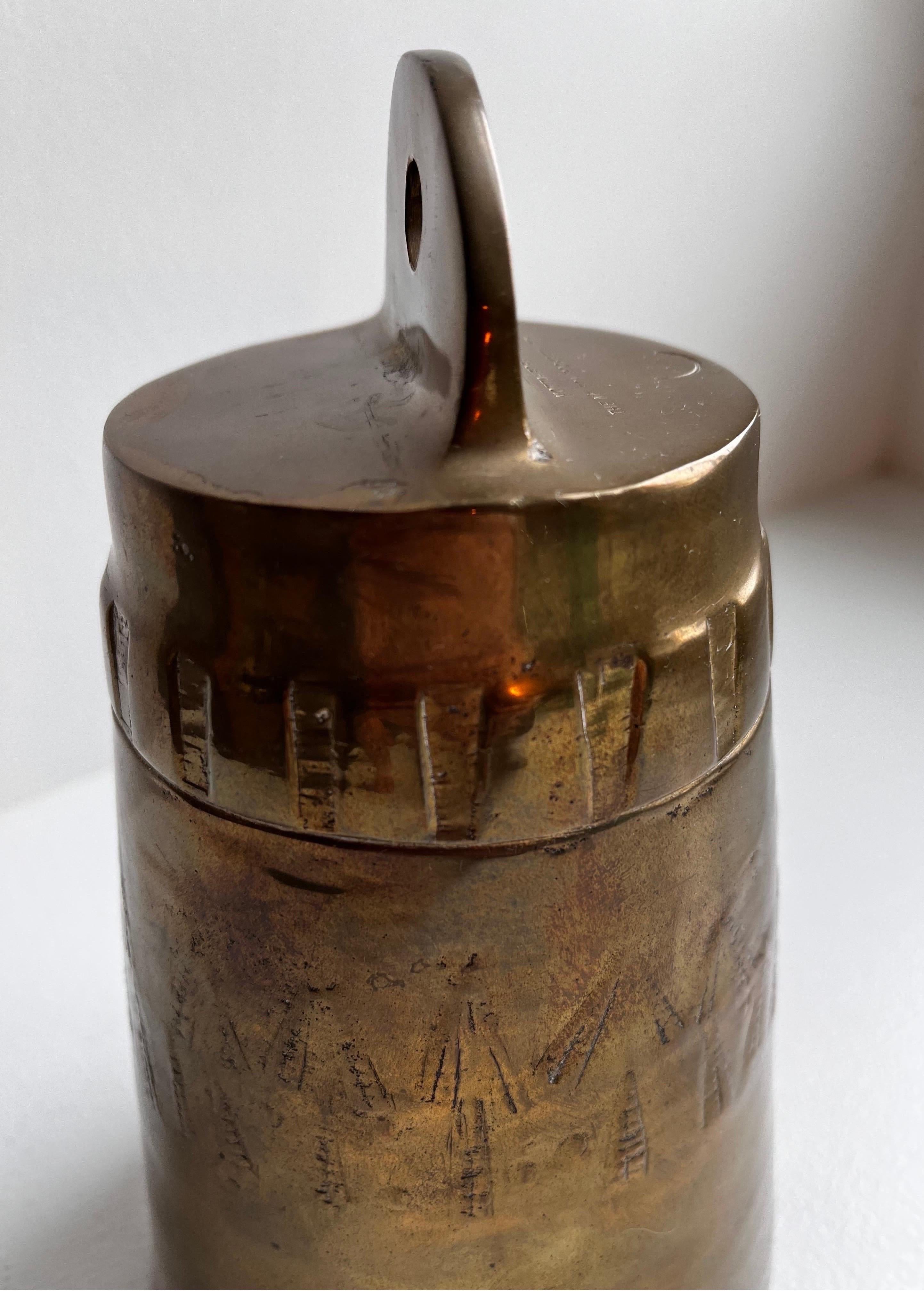Nelson Rockefeller Mottahedeh India Brass Bell For Sale 2