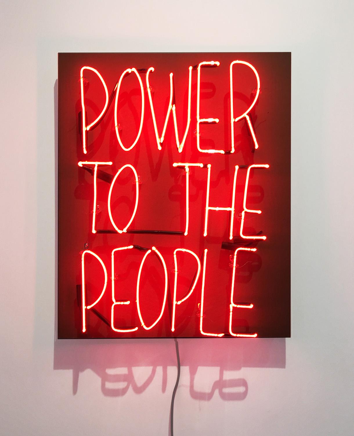 "Power To The People" Marsha P. Johnson Neon Sculpture - Mixed Media Art by Nelson Santos