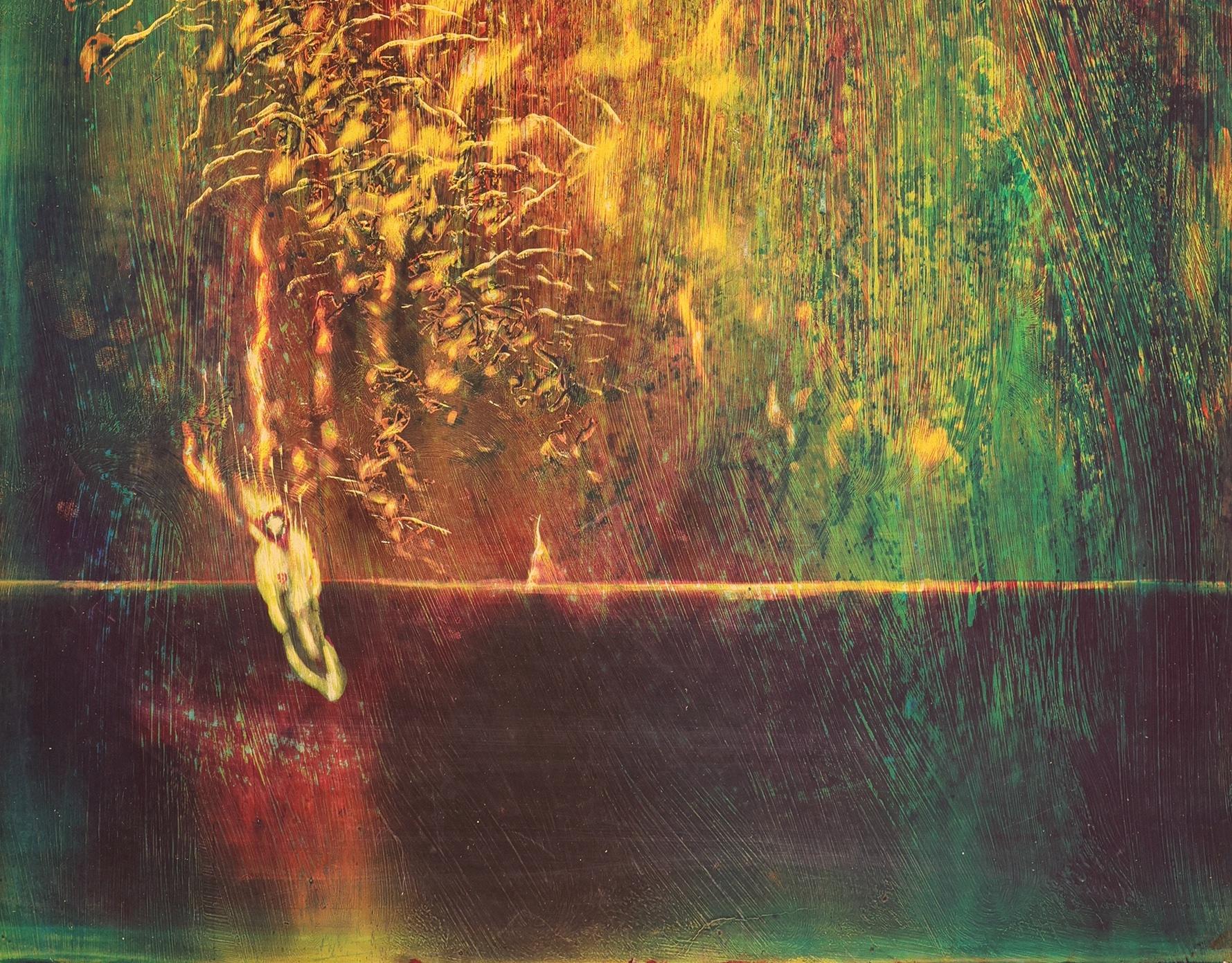 Allegoria in Dante 2, Pittura astratta, Arte contemporanea originale, Espressione - Painting di Nelson Serob Shirvanyan