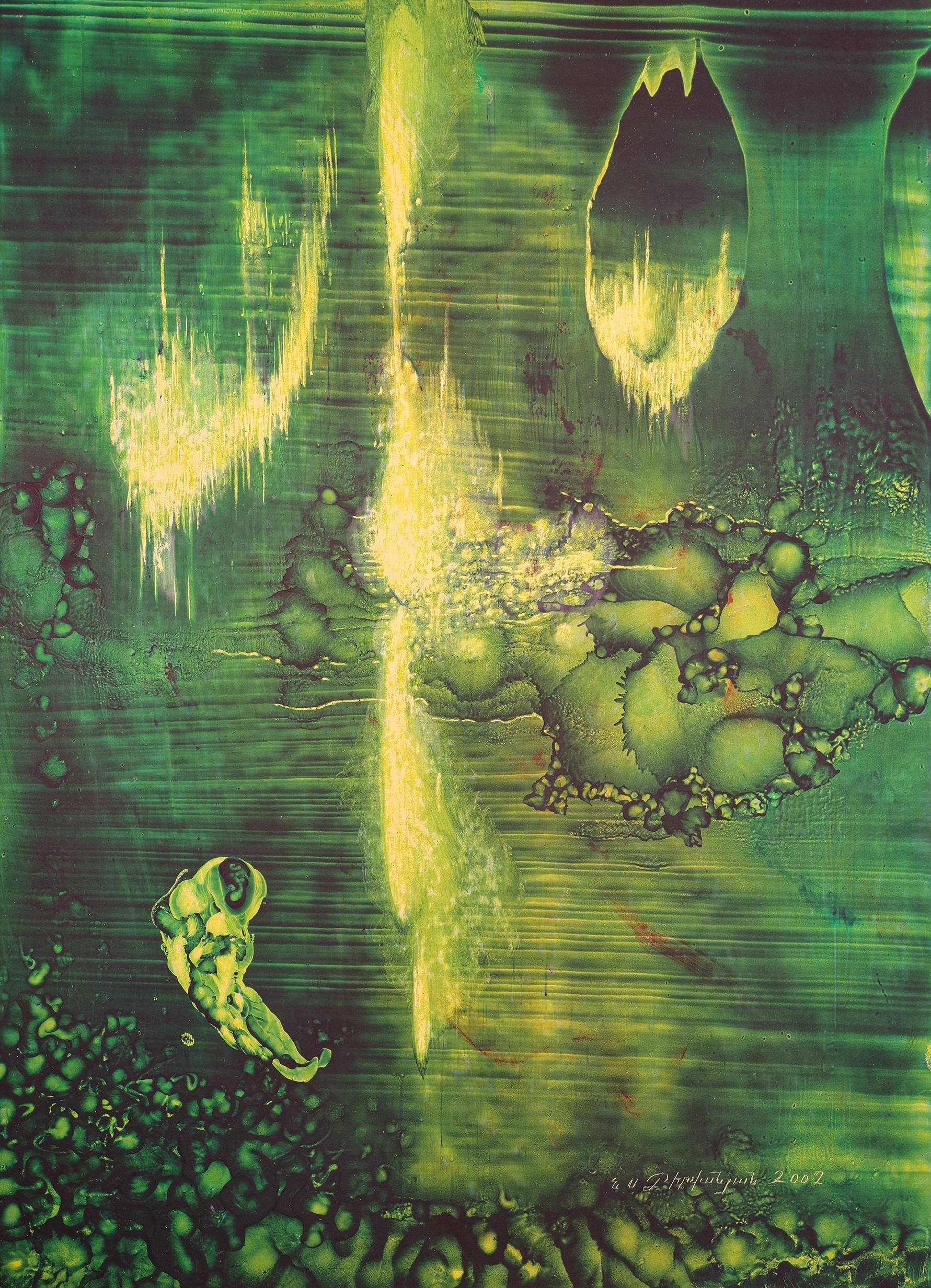 Allegoria in Dante 3 Pittura astratta surrealista Arte contemporanea Originale Greene & Greene