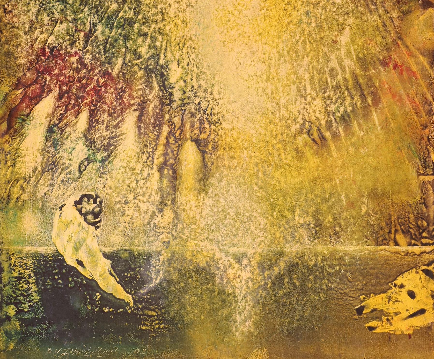 Allegoria in Dante, Pittura astratta, Arte contemporanea, Originale, Espressione - Painting di Nelson Serob Shirvanyan