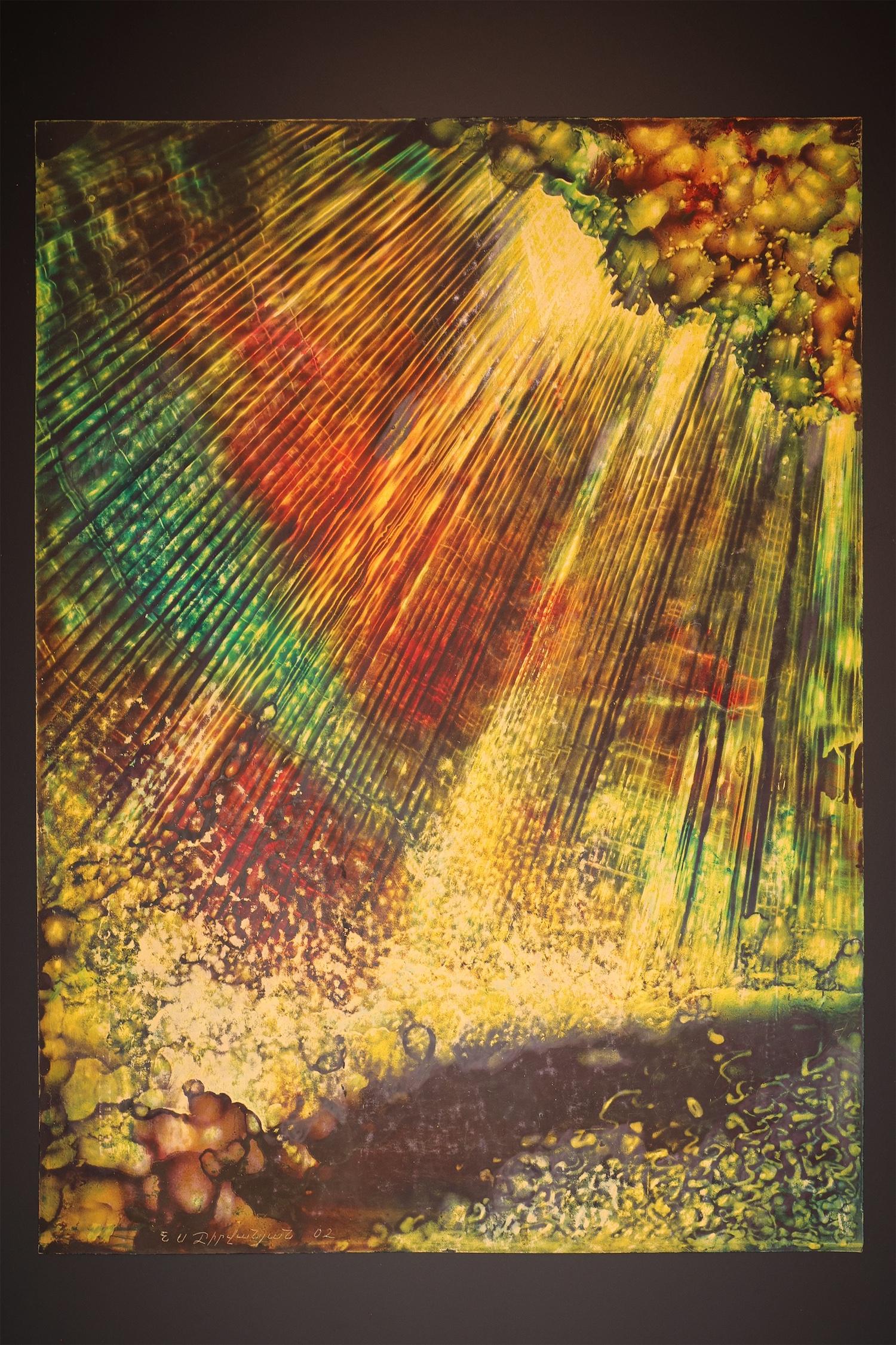 Volo eterno, Pittura astratta, Arte contemporanea originale, Espressione - Painting di Nelson Serob Shirvanyan