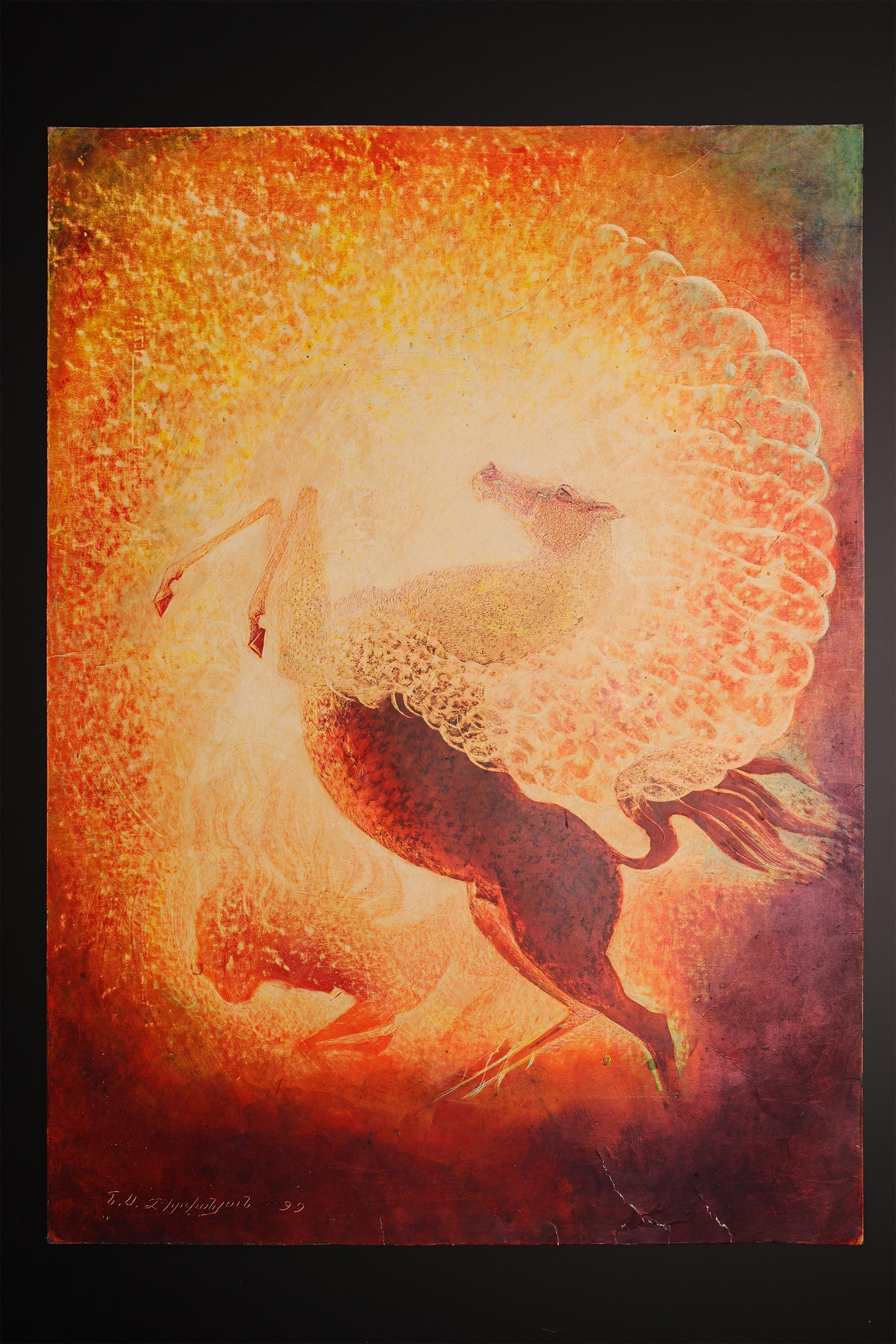 Artista: Nelson Serob Shirvanyan
Obra: Pintura original, Obra de arte hecha a mano, Única en su género 
Medio: Acrílico sobre cartón 
Año: 1999
Estilo: Surrealismo abstracto
Título: Lilit
Tamaño: 17