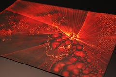 Red Sky Dreams, Abstract Painting, Contemporary Art Original Red and Black