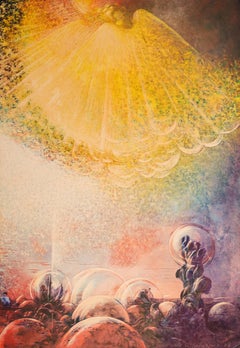 Reincarnazione, Surrealismo, Pittura astratta, Arte contemporanea originale