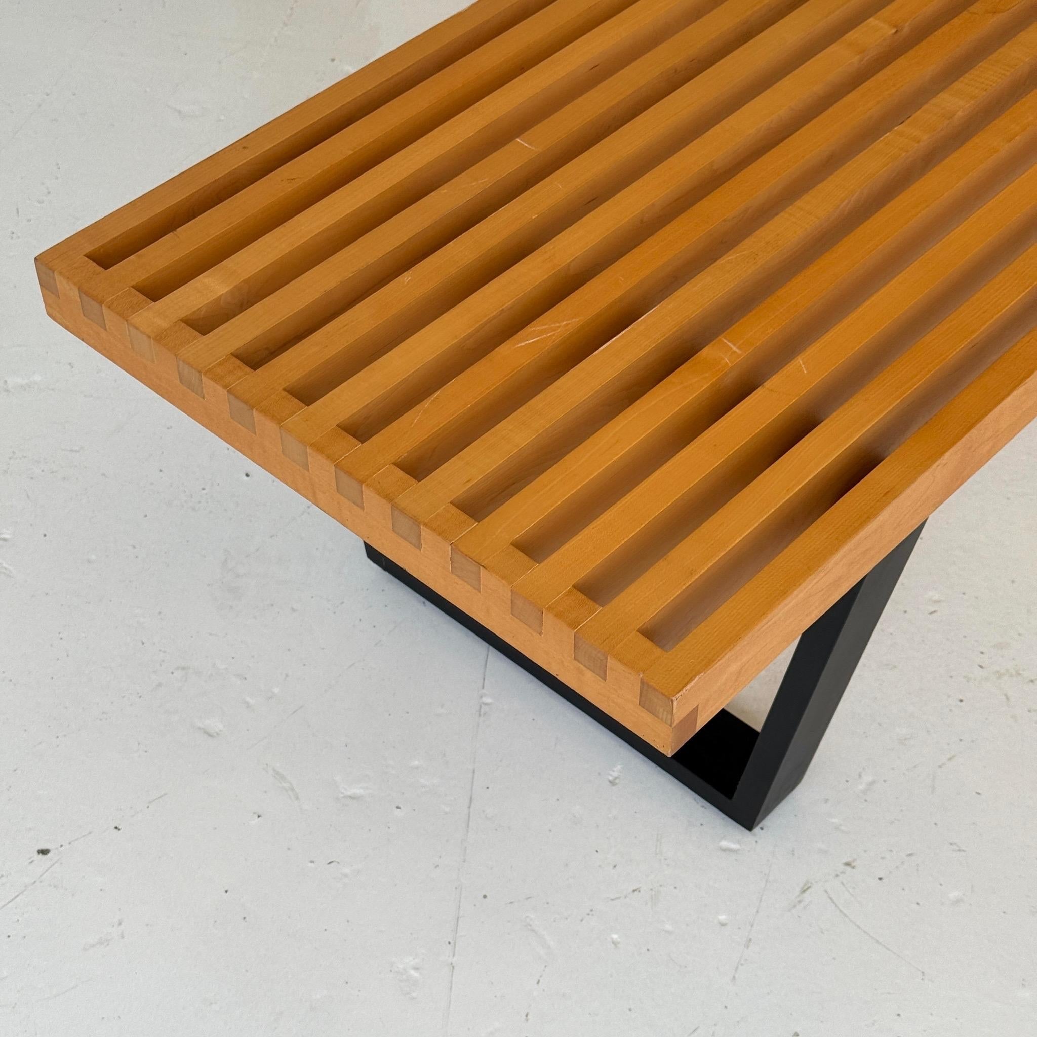 Américain Banc à lattes George Nelson pour Herman Miller en vente