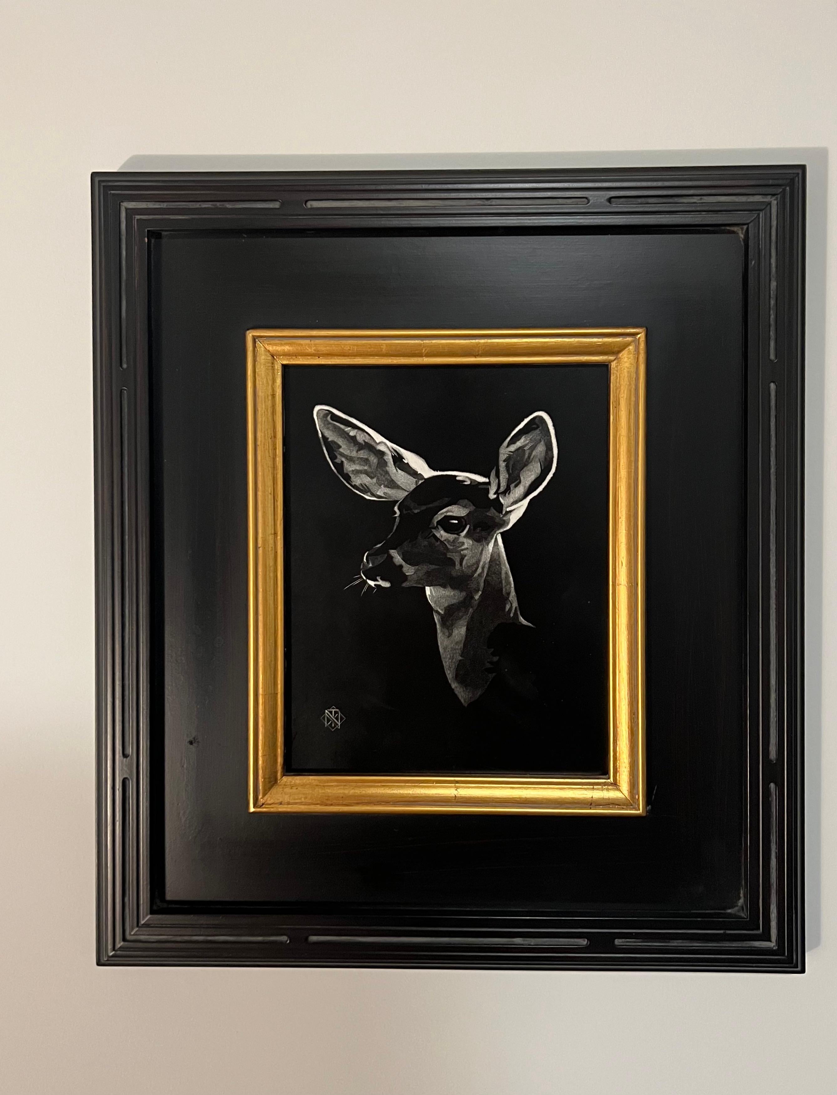 « Multi Deer Fawn n°1 » (2023) de Nelson Tucker, portrait de cerf 1