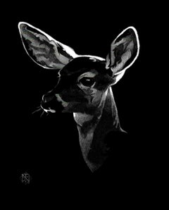 « Multi Deer Fawn n°1 » (2023) de Nelson Tucker, portrait de cerf