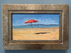 "Bagno Martinelli, 3 Boote, 2024" Impressionistisch, Strandlandschaft, Ölgemälde