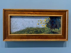 "Ranúnculos 3.20.2026" Pintura al óleo floral impresionista, firmada y enmarcada