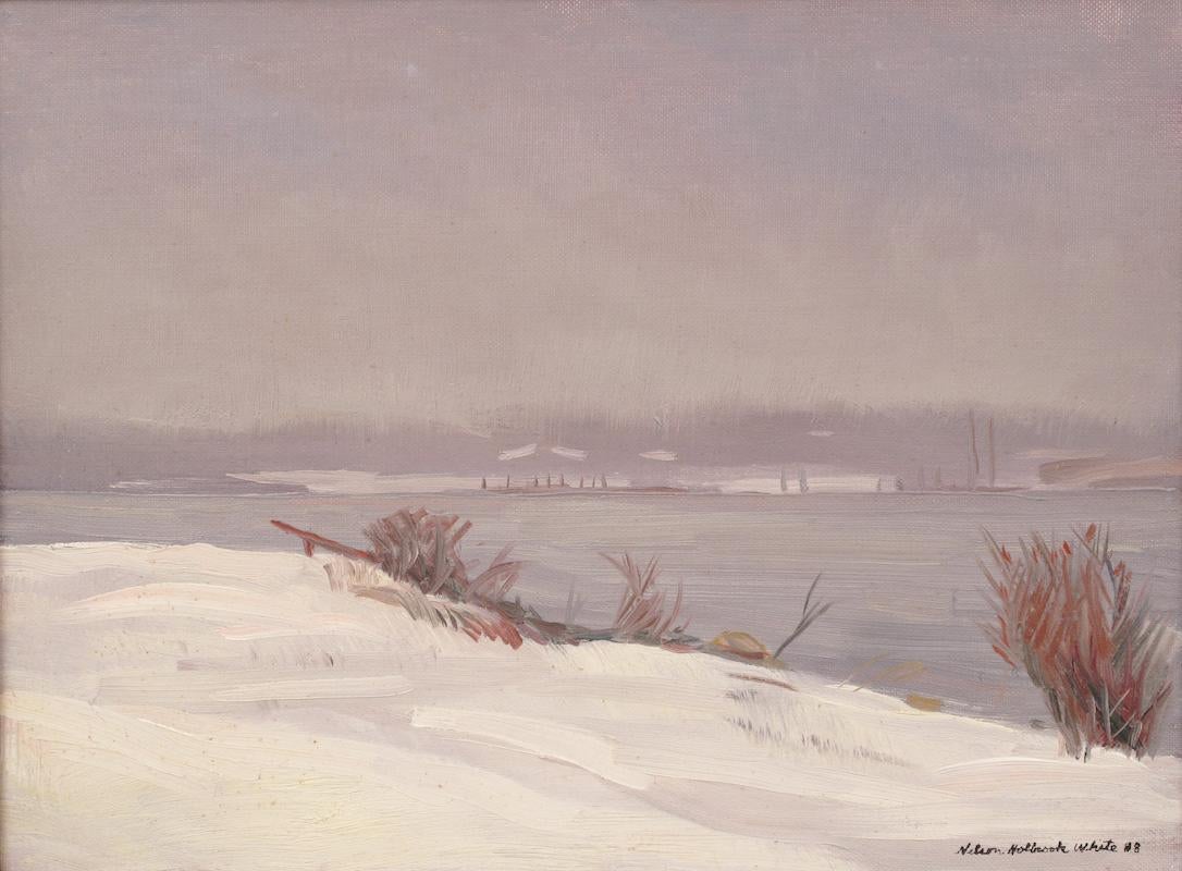 Landscape Painting Nelson White - Galilée, RI 01.08.1988