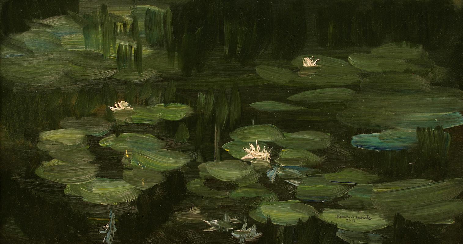 The Pond Lillies Sag Harbor, NY - Art by Nelson White