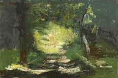 "The Road, Shelter Island N.Y. 06.05.2024" oil painting, plein air impressionist