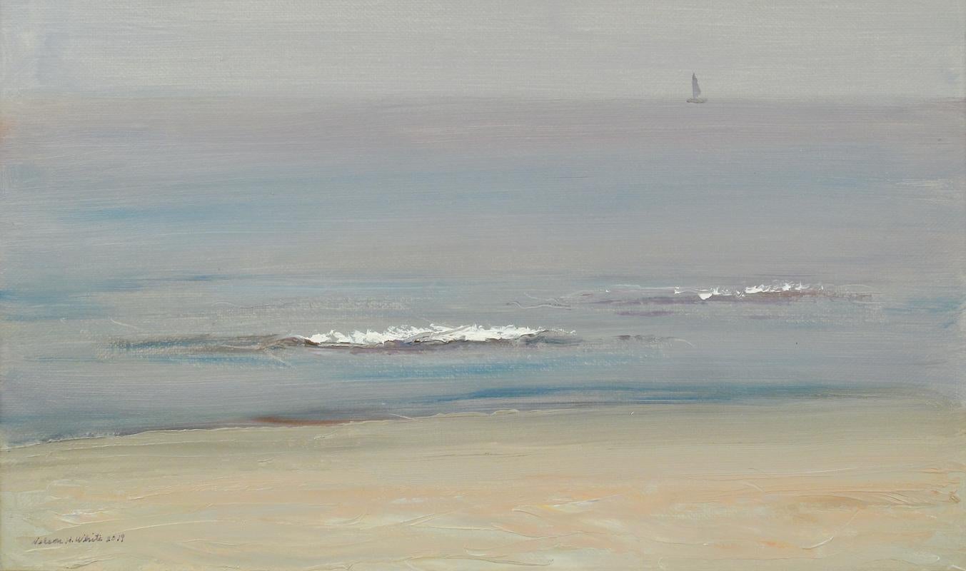 Nelson White Landscape Painting - The Sea Harmony 05.26.2019