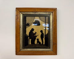 "Première leçon de Nelson" Silhouette, 19e siècle