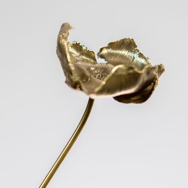Contemporary NELUMBO - Lotus Sculpture; flower gold finish; flower sculpture; Flower decor; For Sale