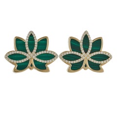 Nelumbo Malachite Earrings
