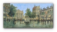 After the Rain, Rome (Mid-Century Impressionist Europe City Painting)