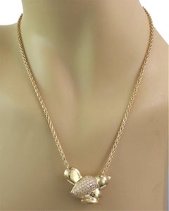 Nemacolin Bird Diamond 18k Yellow Gold Long Pendant Necklace