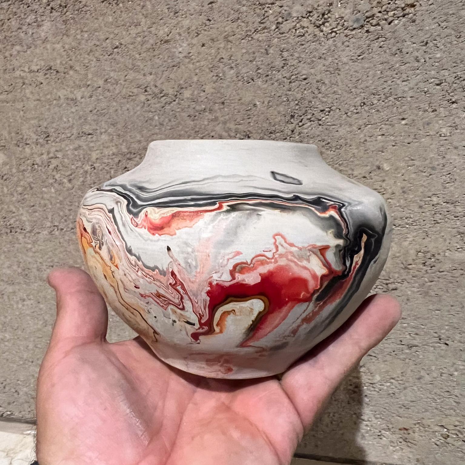 Terracotta Vaso Nemadji in ceramica indiana Red Art Native Vase Moose Lake in vendita
