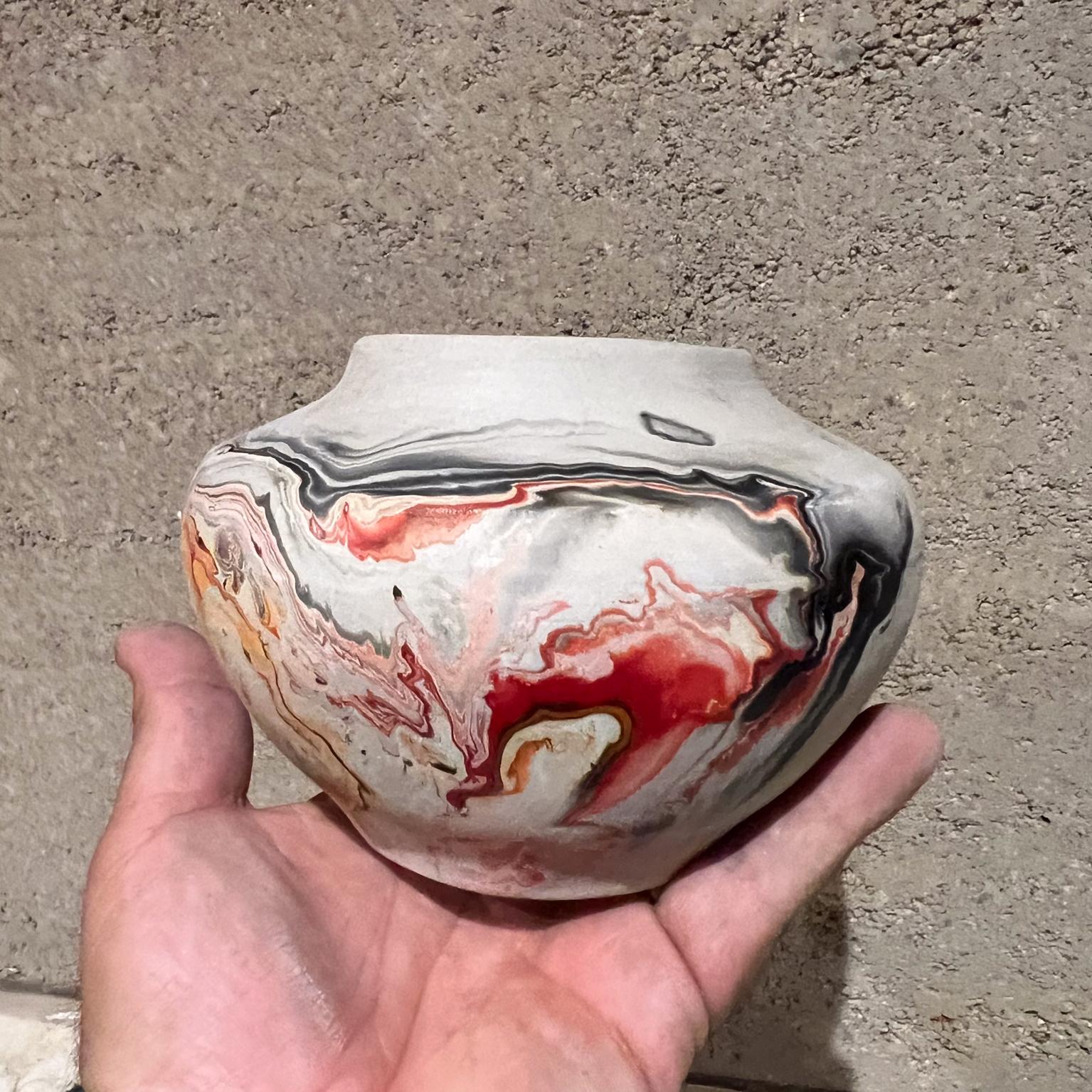 Vaso Nemadji in ceramica indiana Red Art Native Vase Moose Lake in vendita 1