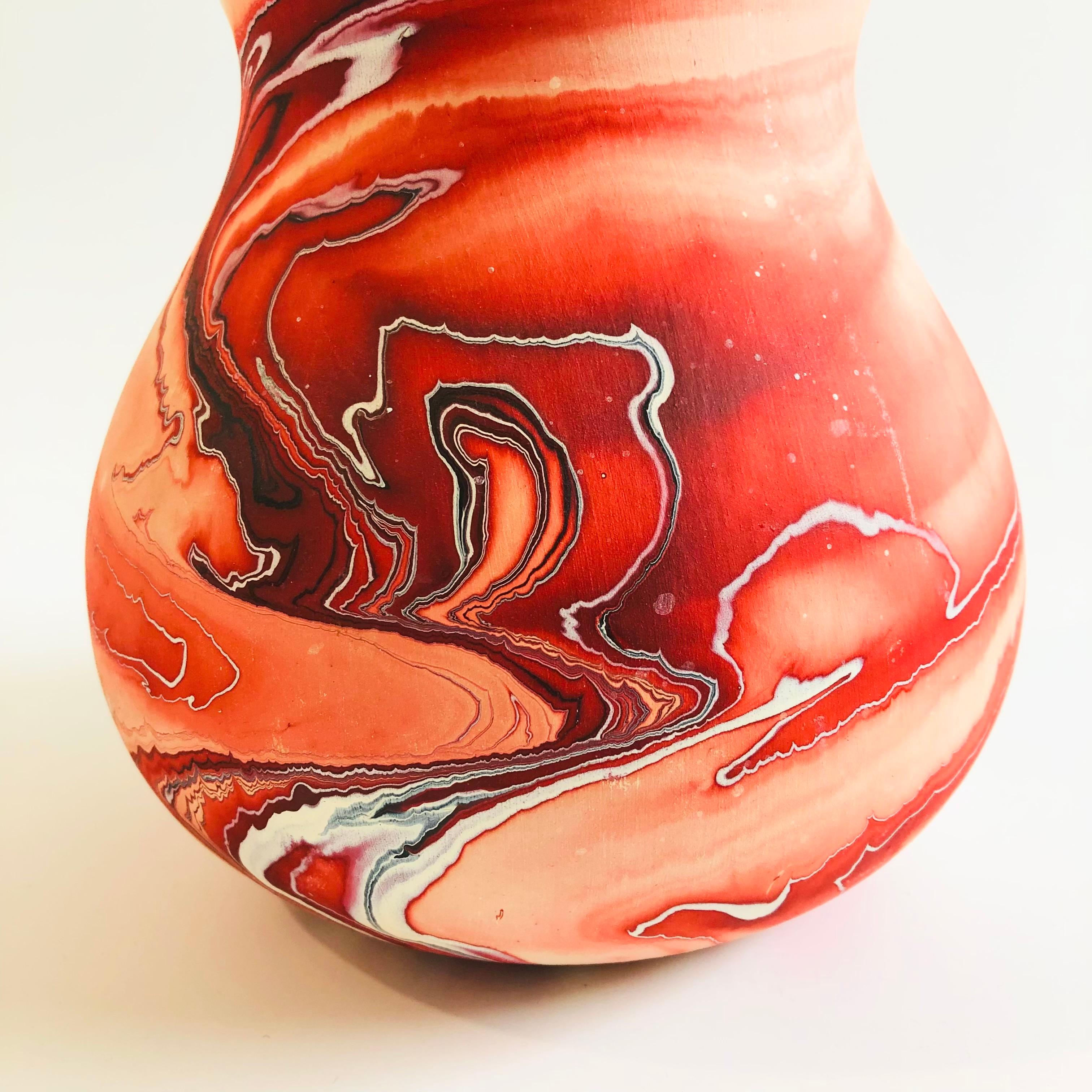 Organic Modern Nemadji Pottery Vase