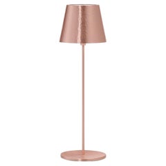 Nembus Copper-Plated Brass Wireless Table Lamp by I. Harari