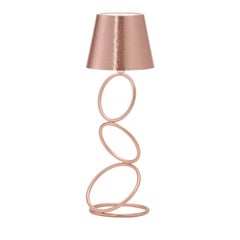 Lampe de table sans fil « Nembus Rings » en cuivre et laiton, par I. Harari
