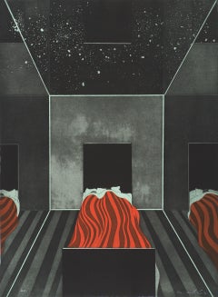 Original handsignierter Kupferstich des chilenischen Künstlers Nemesio Antunez 1983 n3