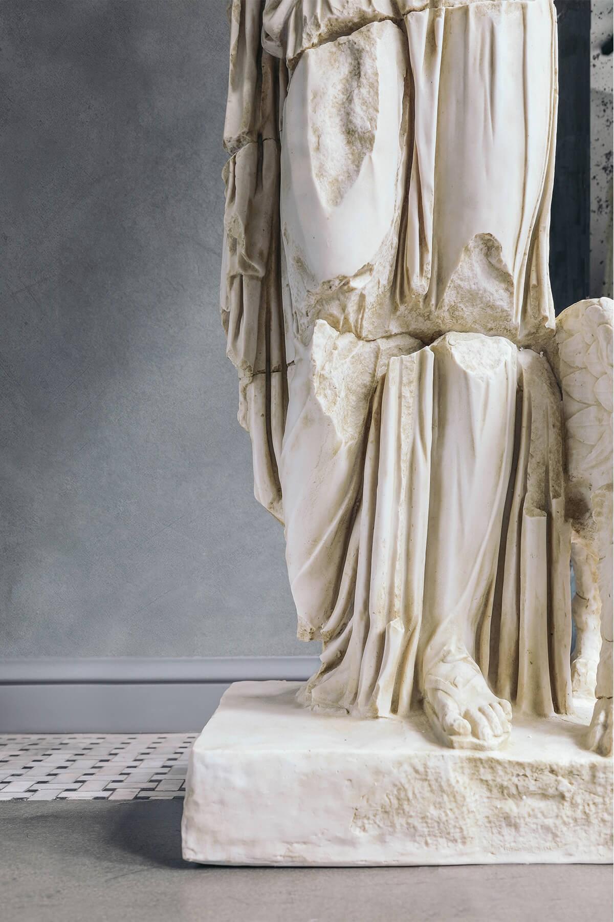 Classical Greek Nemesis Statue Made with Compressed Marble Powder 'Antalya Museum' For Sale