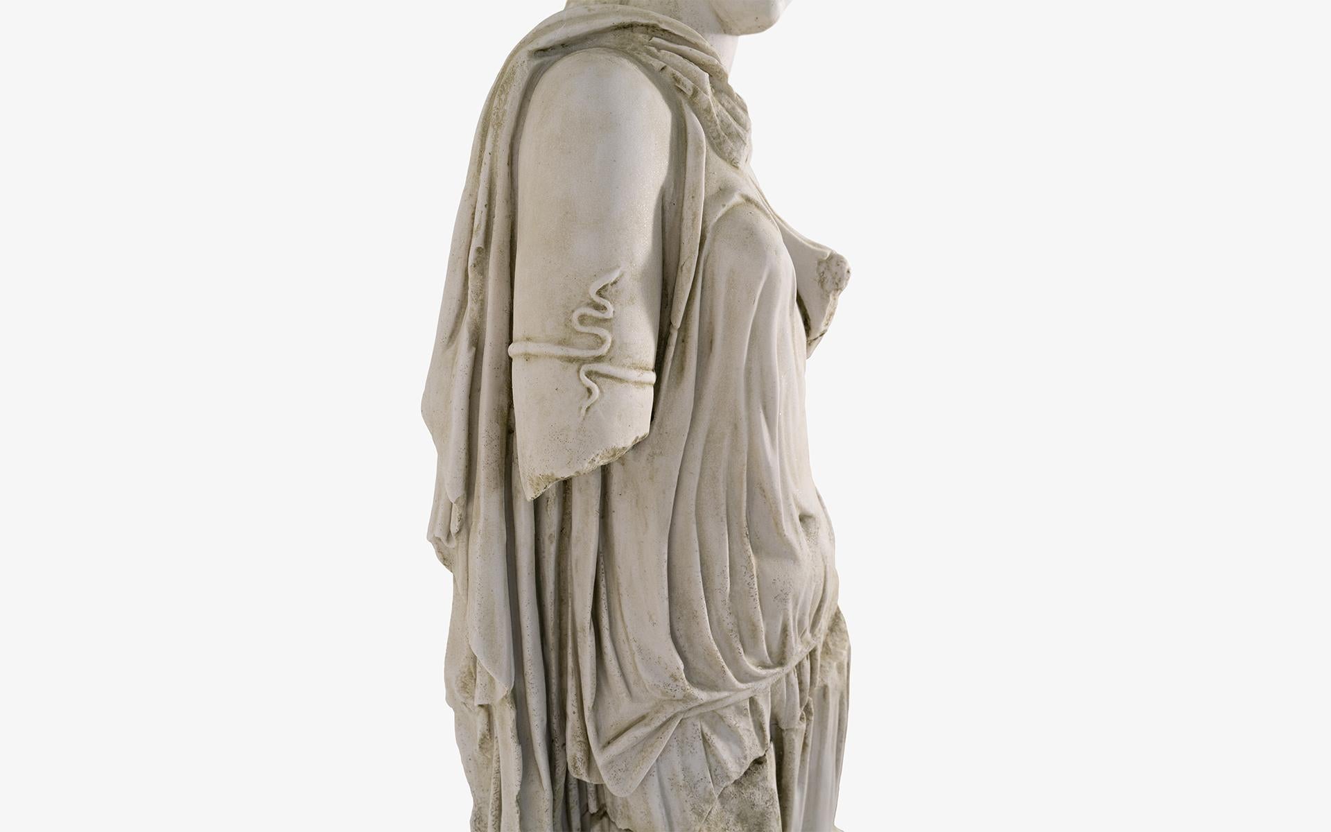 Nemesis Figurative Statue Made w Compressed Marble Powder Antalya Museum Replica For Sale 5