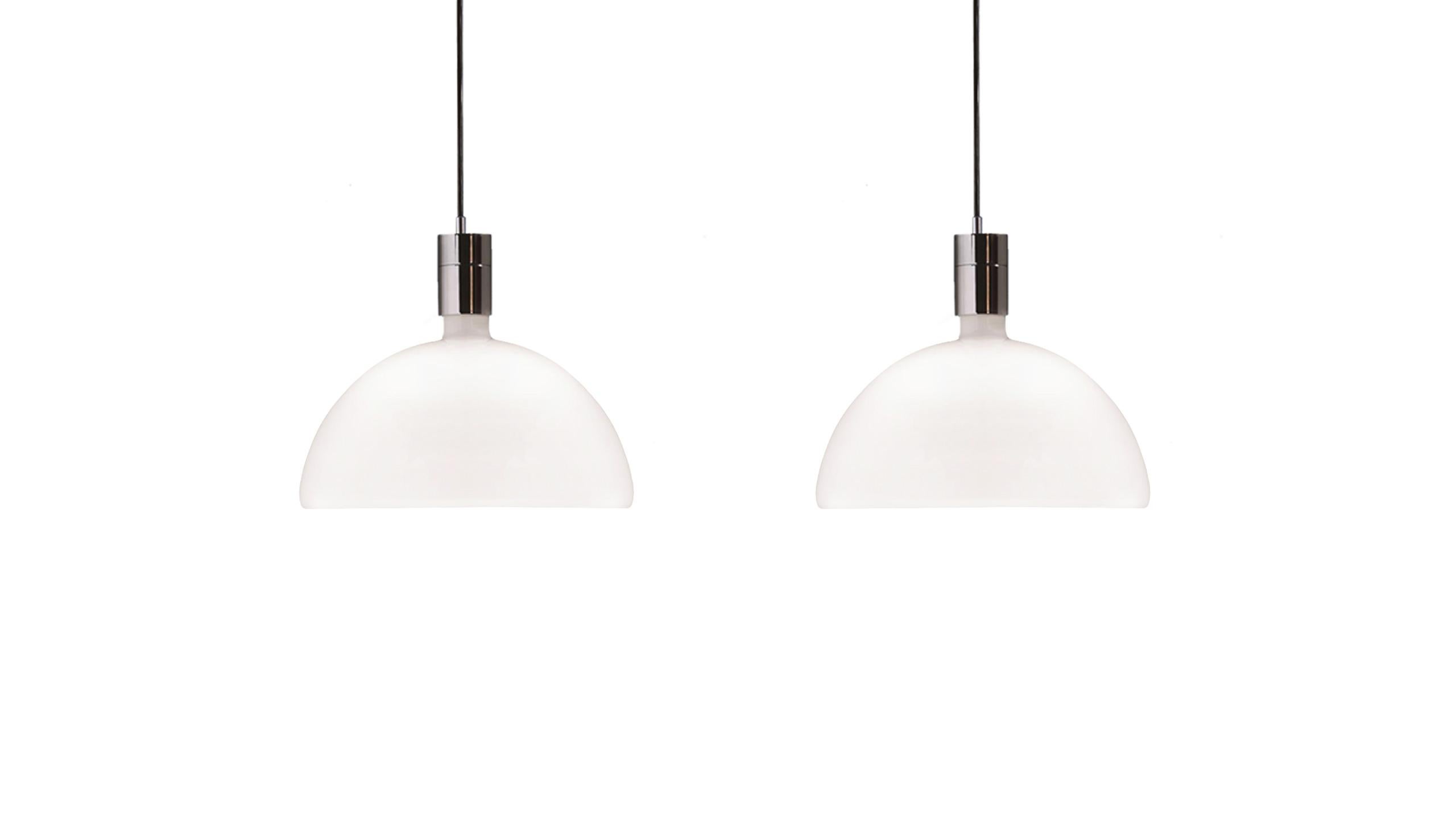 Nemo Albini Collection Pendelleuchte AM4C in Chrom/Glas im Zustand „Neu“ im Angebot in Brooklyn, NY