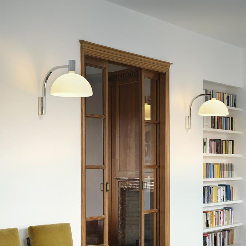 Nemo Albini Collection Wandteller AS3C in Chrom/Glas (Italienisch) im Angebot